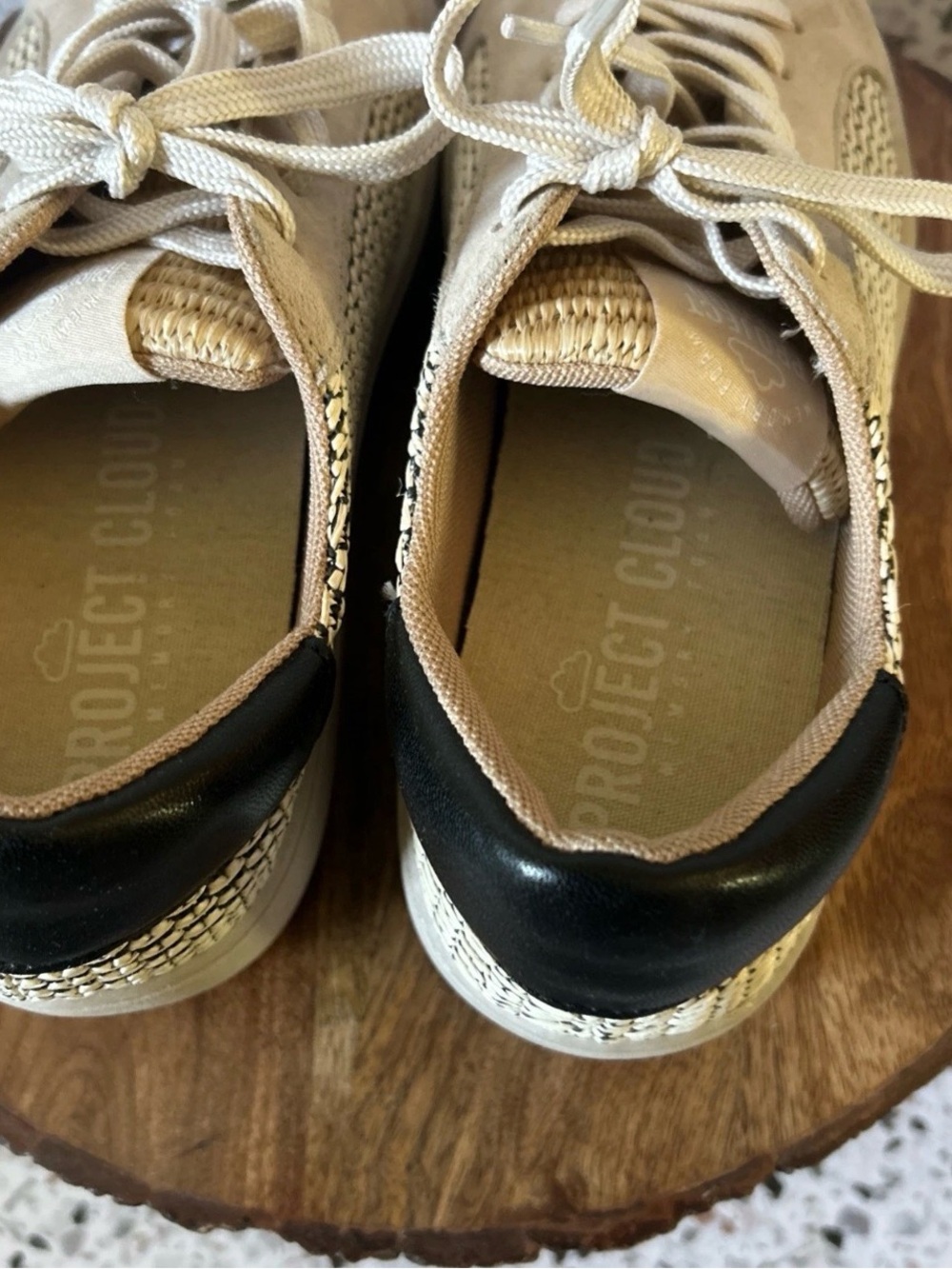 Project Cloud Raffia Women’s Platform Sneakers Women's Shoes Size 7.5 - Picture 6 of 7